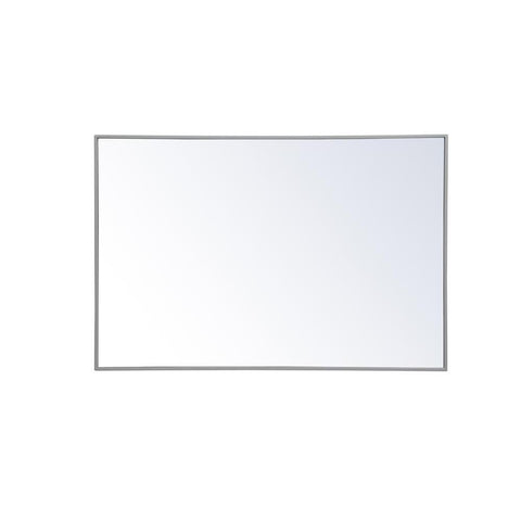 Elegant Lighting Metal frame rectangle mirror 28x 42 inch in Grey