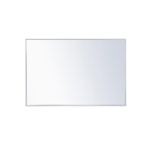 Elegant Lighting Metal frame rectangle mirror 28x 42 inch in White