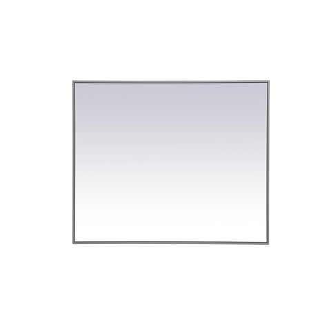 Elegant Lighting Metal frame rectangle mirror 30 inch x 36 inch in Grey