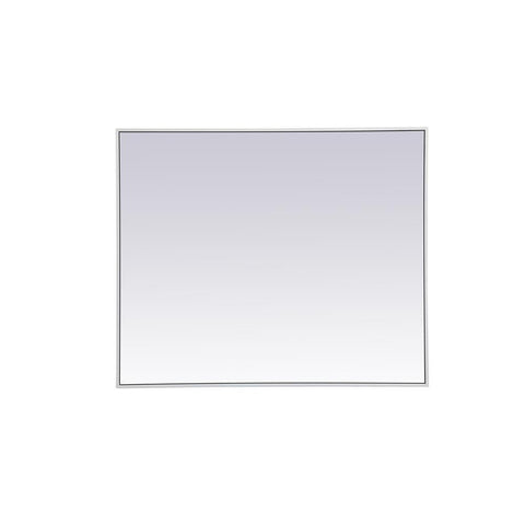 Elegant Lighting Metal frame rectangle mirror 30 inch x 36 inch in White