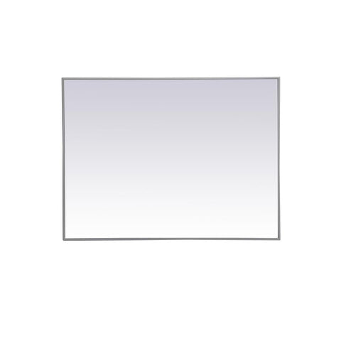 Elegant Lighting Metal frame rectangle mirror 30 inch x 40 inch in Grey
