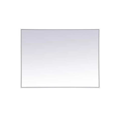 Elegant Lighting Metal frame rectangle mirror 30 inch x 40 inch in White