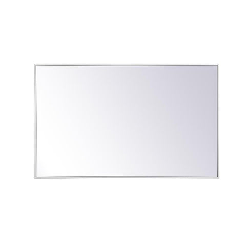 Elegant Lighting Metal frame rectangle mirror 30 inch x 48 inch in White