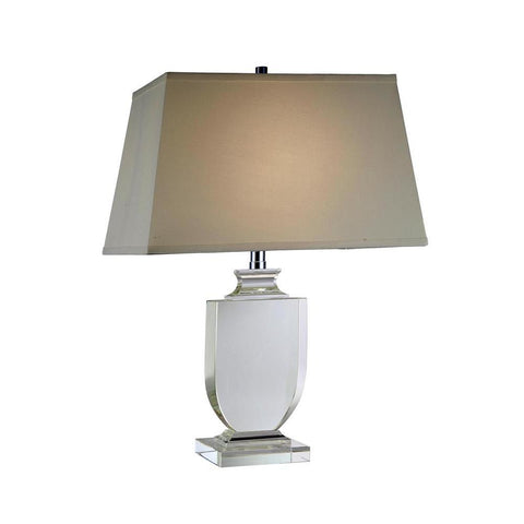 Elegant Lighting Regina Collection 1-Light Chrome Crystal Table Lamp