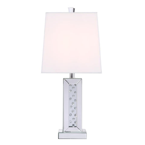 Elegant Lighting Sparkle Collection 1-Light Clear Crystal Table Lamp