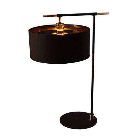 Elstead Lighting Balance Brown & Polished Brass Table Lamp