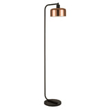 Hudson & Canal Cadmus Floor Lamp With Polished Copper Shade And Blackened Bronze Hardware