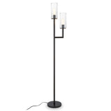 Hudson & Canal Basso Floor Lamp With Double Torchiere