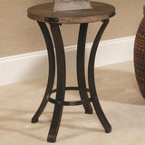 Hammary 090-370 Hidden Treasures Round Accent Table w/ Stone Top