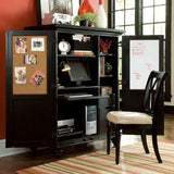 Hammary Camden-Dark Desk w/ Chair & File Cabinet in Black