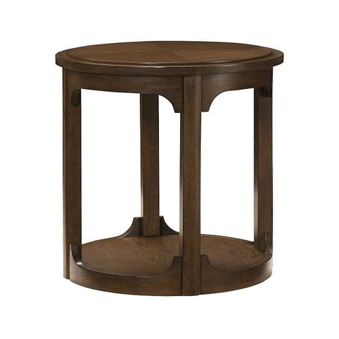 Hammary Facet Round End Table