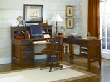 Hammary Mercantile Desk Hutch in Whiskey