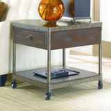 Hammary Structure Drawer End Table with Casters