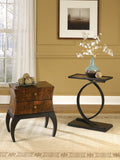 Hammary T73370-00 Hidden Treasures Accent Table w/ Black Painted Base