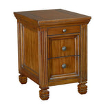 Hammary T73491-00 Hidden Treasures Chairside Table in Oak Finish