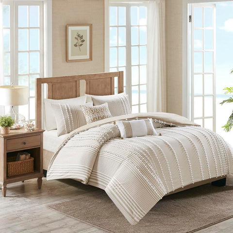 Harbor House Anslee 3 Piece Cotton Yarn Dyed Comforter Set Full/Queen