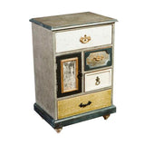 Homelegance 1-Door 4-Drawers Cabinet In Antique Wood