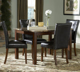 Homelegance Achillea 48 Inch Dining Table w/ Faux Marble Top