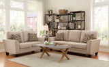Homelegance Adair Love Seat & Sofa In Grey Fabric
