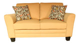 Homelegance Adair Love Seat & Sofa In Yellow Fabric