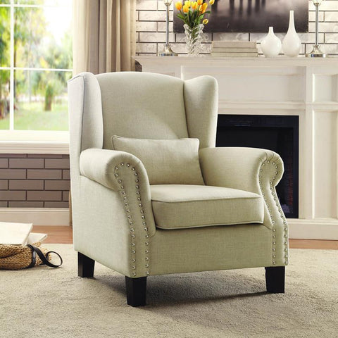Homelegance Adelaide Accent Chair in Light Neutral