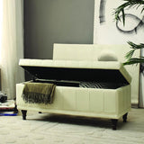 Homelegance Afton Lift Top Storage Bench in Taupe