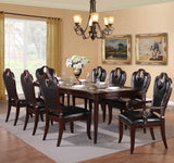Homelegance Agatha 7 Piece Extension Dining Room Set in Rich Cherry