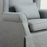 Homelegance Alden Accent Chair in Grey Fabric