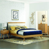 Homelegance Anika 2 Piece Platform Bedroom Set in Light Ash