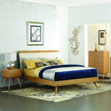 Homelegance Anika 4 Piece Platform Bedroom Set in Light Ash
