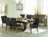 Homelegance Anna Claire 5 Piece Round Dining Room Set w/Curved Arm Chairs in Driftwood