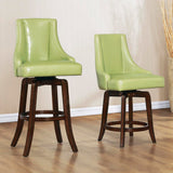 Homelegance Annabelle Swivel Counter Height Chair in Green