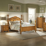 Homelegance Archdale 5 Drawer Chest in Warm Honey Pine