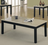 Homelegance Archstone 3 Piece Coffee Table Set w/ Faux Marble Top