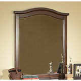 Homelegance Aris Arched Mirror in Brown Cherry