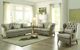 Homelegance Ashden 2 Piece Living Room Set in Neutral Fabric