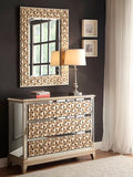 Homelegance Avadore Accent Cabinet, Gold & Mirror In Champagne Finish