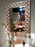 Homelegance Avadore Wall Mirror, Gold In 3-D Champagne