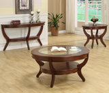 Homelegance Avalon Round End Table in Cherry