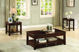 Homelegance Ballwin Chairside Table in Cherry