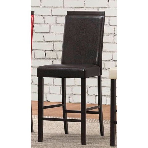 Homelegance Bari Counter Height Chair In Dark Brown P/U
