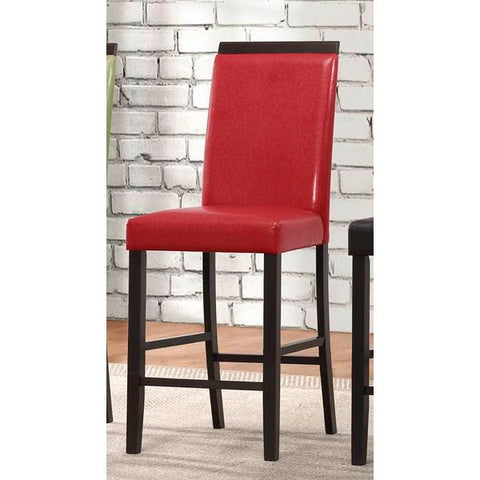 Homelegance Bari Counter Height Chair In Red P/U
