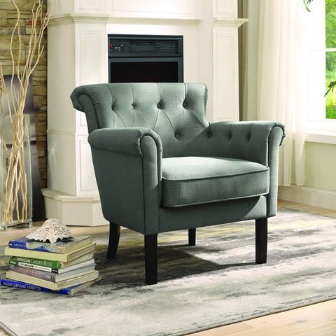 Homelegance Barlowe Accent Chair in Gray