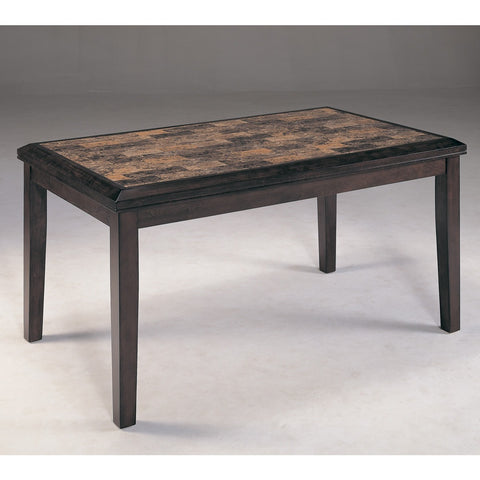 Homelegance Belvedere 60 Inch Dining Table w/ Faux Marble Top