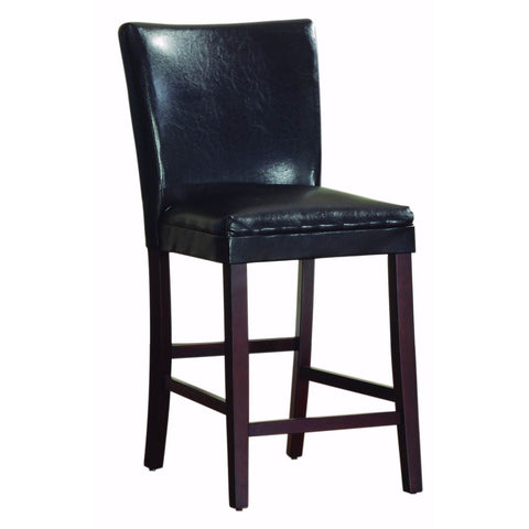 Homelegance Belvedere Counter Height Chair in Dark Brown Bi-Cast Vinyl