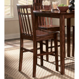 Homelegance Benford 5 Piece Counter Dining Room Set in Burnished Cherry
