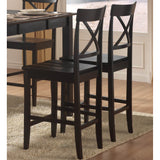 Homelegance Billings Wood Counter Height Chair in Black