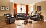 Homelegance Bosworth Love Seat & Sofa In Dark Brown Genuine Top Grain Leather Match
