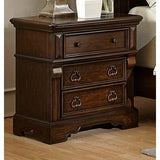 Homelegance Calloway Park Night Stand In Brown Cherry