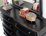 Homelegance Carollen 8 Drawer Dresser in Antique Black
